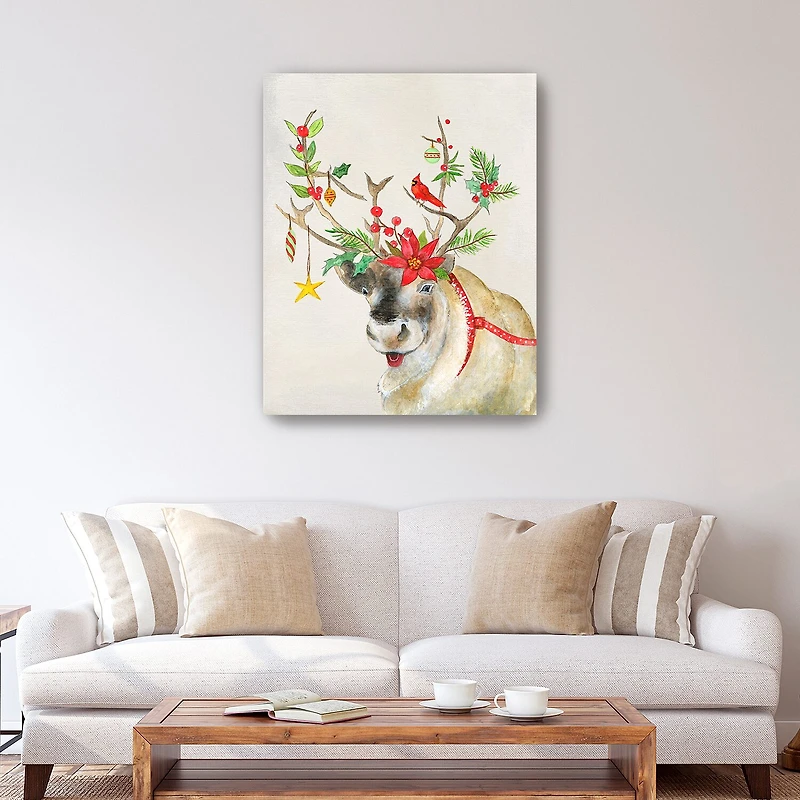 Lumaprints Playful Reindeer Ii Canvas Art