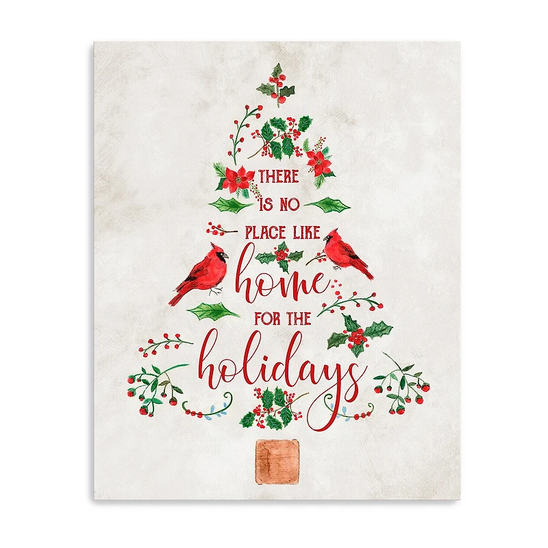 Lumaprints Home For The Holidays Tree Canvas Art
