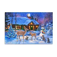 Lumaprints Christmas Wildlife Magic Canvas Art
