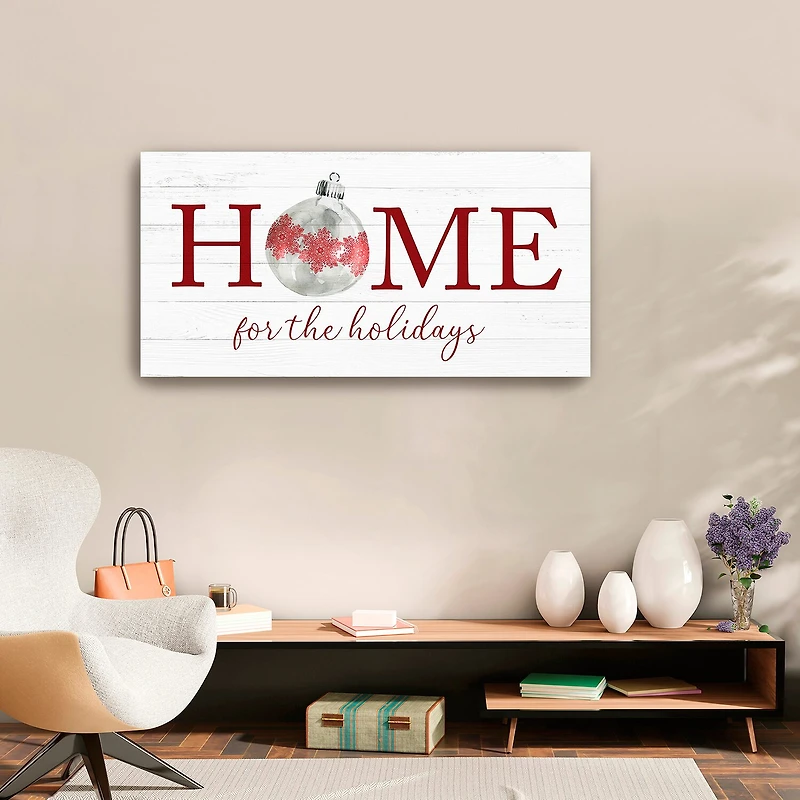 Lumaprints Home For The Holidays Canvas Art