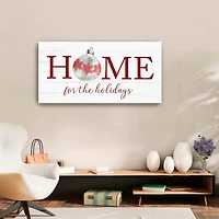 Lumaprints Home For The Holidays Canvas Art