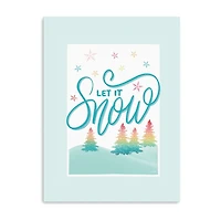 Lumaprints Let It Snow Canvas Art