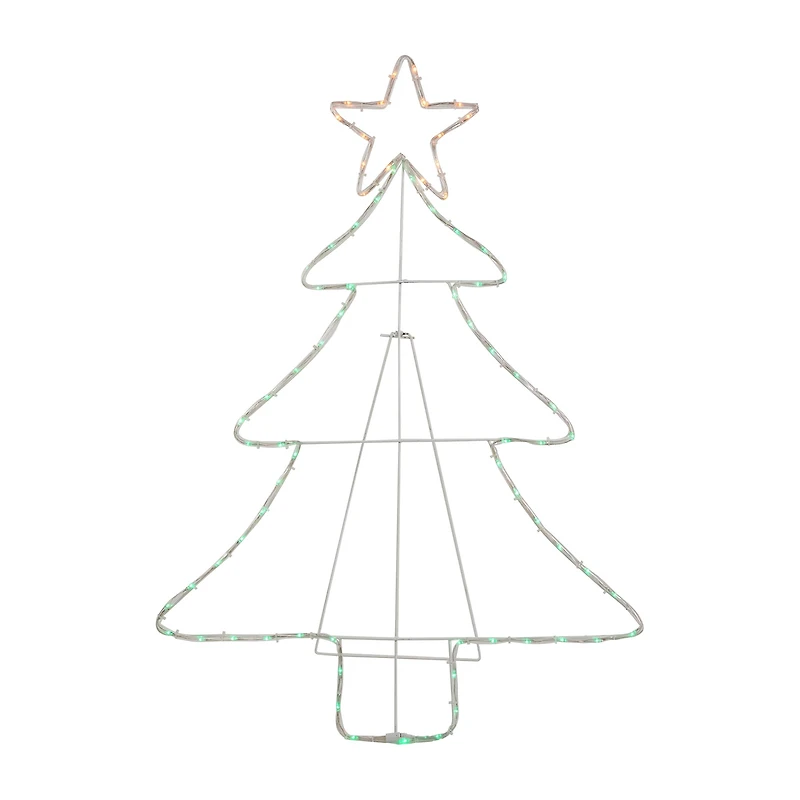 Northlight 38.5in Lighted Tree Silhouette Decor Christmas Yard Art