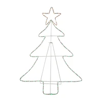 Northlight 38.5in Lighted Tree Silhouette Decor Christmas Yard Art
