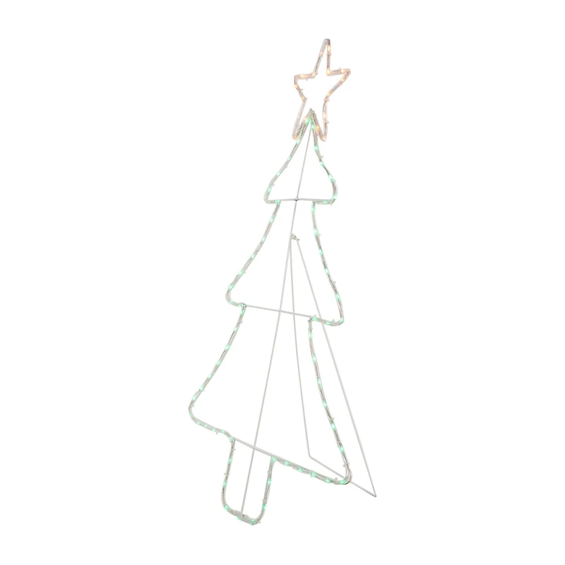 Northlight 38.5in Lighted Tree Silhouette Decor Christmas Yard Art