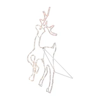 Northlight 24in Lighted Standing Reindeer Silhouette Decor Christmas Yard Art