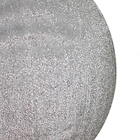 Northlight 27.5in Silver Tinsel Inflatable Ball Ornament Christmas Yard Art