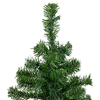 Northlight Two-Tone Green Artificial In Burlap Clear Led Lights 1 1/2 Feet Pre-Lit Pine Christmas Tree
