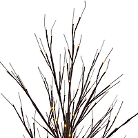 Northlight 6ft Lighted Birch Twig Tree  Warm White Led Lights Christmas Yard Art
