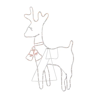 Northlight 36in Lighted Standing Reindeer Silhouette Decor Christmas Yard Art