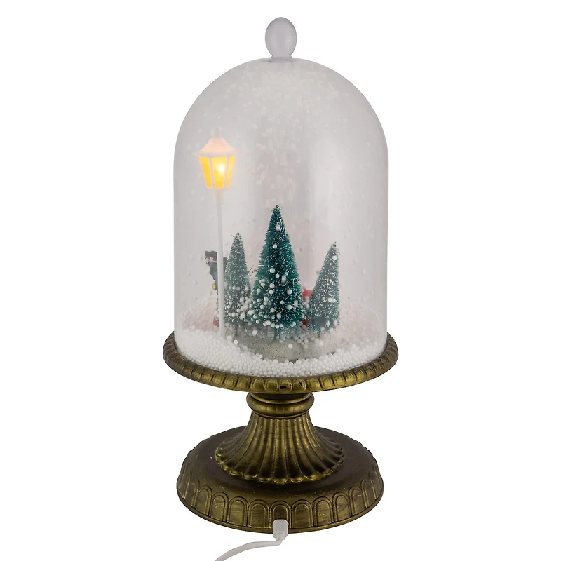 Northlight 13.5in Led Snowing Musical Retro Truck Under Cloche Christmas Decoration Christmas Snow Globe