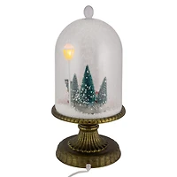 Northlight 13.5in Led Snowing Musical Retro Truck Under Cloche Christmas Decoration Christmas Snow Globe
