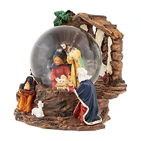 Northlight 6.75in Holy Family Christmas Nativity Musical Water Christmas Snow Globe