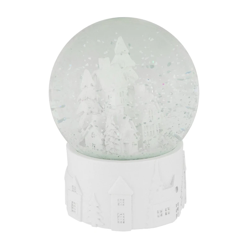 Northlight 5.5in Snowy Christmas Church Musical Water Christmas Snow Globe