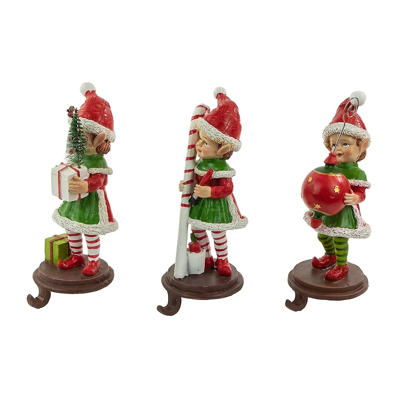 Northlight Elve 8.5in 3-pc. Christmas Stocking Holder