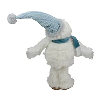 Northlight 23-Inch Plush White And Blue Standing Tabletop Yeti Christmas Figurine