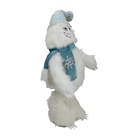 Northlight 23-Inch Plush White And Blue Standing Tabletop Yeti Christmas Figurine