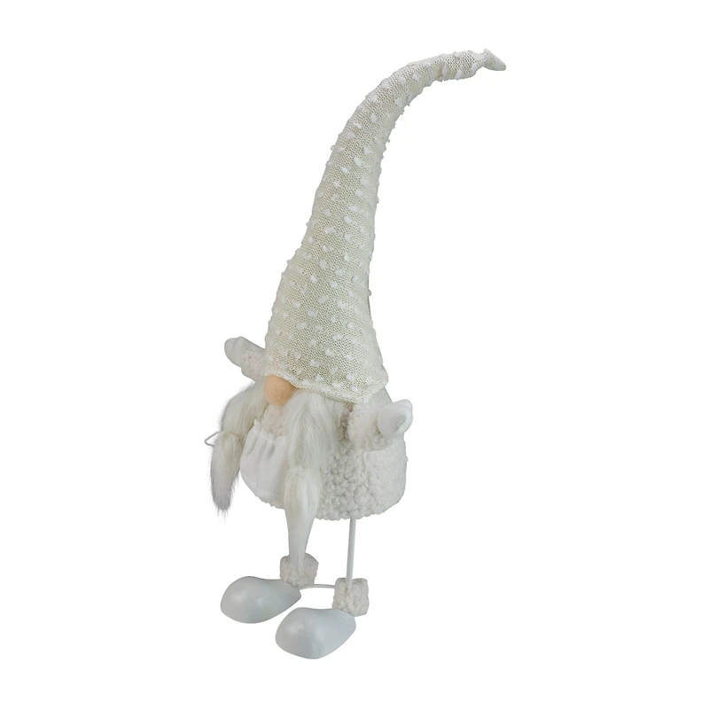 Northlight 24.5in White And Beige Sparkling Serena Christmas Christmas Gnome