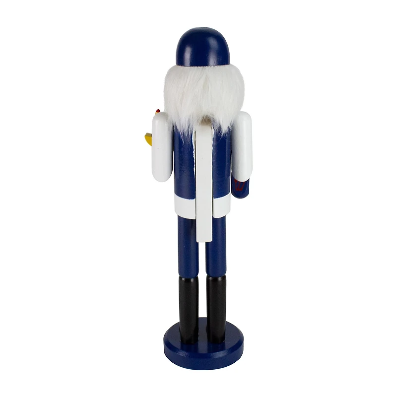 Northlight 14in Blue And White Wooden Hanukkah With Menorah And Dreidel Christmas Nutcracker