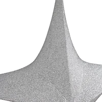 Northlight 44in Silver Tinsel Foldable Star Christmas Yard Art