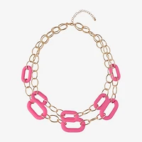 Mixit Womens 19 Inch Link Necklace