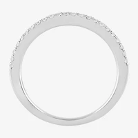 (G / I1) Womens 1/5 CT. Lab Grown White Diamond 10K Gold Wedding Band