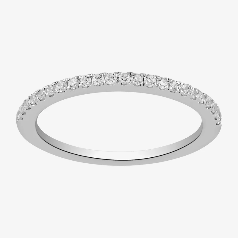 (G / I1) Womens 1/5 CT. Lab Grown White Diamond 10K Gold Wedding Band