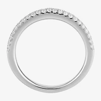(G / I1) Womens 3/8 CT. T.W. Lab Grown White Diamond 10K Gold Anniversary Wedding Band