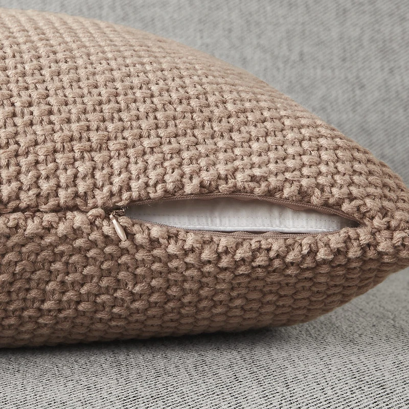 INK+IVY Bree Knit Euro Pillow Cover
