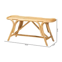 Septa Rattan Accent  Bench