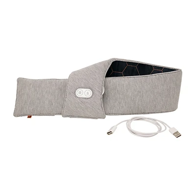 Sharper Image Calming Heat Copper + Charcoal Massaging Neck Compression Wrap