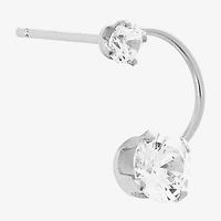 Silver Treasures Sterling Silver 6.6mm Butterfly Stud Earrings