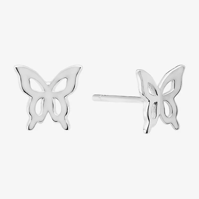 Silver Treasures Cubic Zirconia Sterling Silver 10.4mm Stud Earrings
