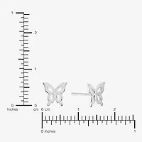 Silver Treasures Cubic Zirconia Sterling Silver 10.4mm Stud Earrings