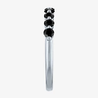 Womens 2.5MM 1/2 CT. T.W. Natural Black Diamond 10K Gold Band