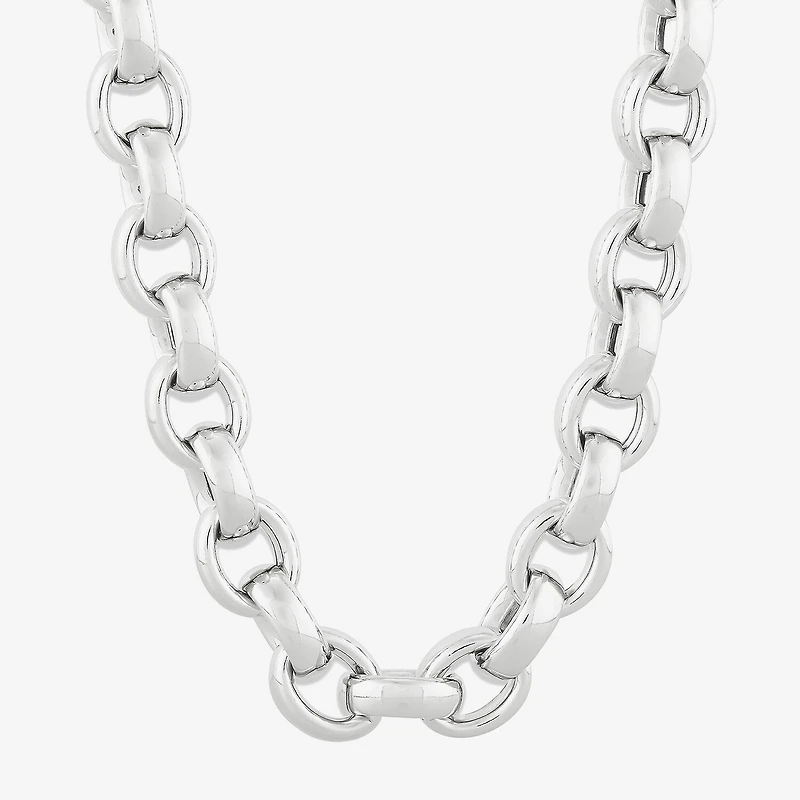 Limited Quantities! Womens Sterling Silver Inch Rolo Chain Necklace