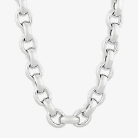 Limited Quantities! Womens Sterling Silver Inch Rolo Chain Necklace