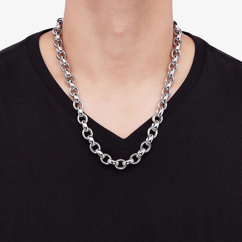 Limited Quantities! Womens Sterling Silver Inch Rolo Chain Necklace