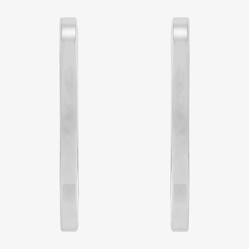 Limited Quantities! Womens Sterling Silver 33mm Hoop Earrings