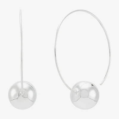 Limited Quantities! Womens Sterling Silver 48mm Hoop Earrings