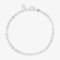 Limited Quantities! Womens Sterling Silver Hollow 7.5 Inch Link Bracelet