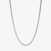 Limited Quantities! Womens 14K Gold Inch Rope Chain Necklace