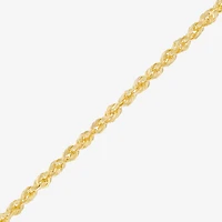 Limited Quantities! Womens 10K Gold Inch Rope Chain Necklace