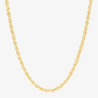 Limited Quantities! Womens 10K Gold Inch Rope Chain Necklace