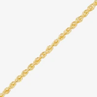 Limited Quantities! Womens 10K Gold Inch Rope Chain Necklace