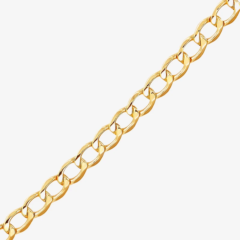 Limited Quantities! Womens 10K Gold 24 Inch Curb Chain Necklace