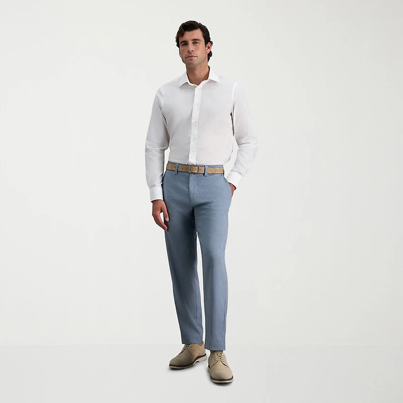 Haggar Cool Right Performance Flex Mens Straight Fit Flat Front Pant