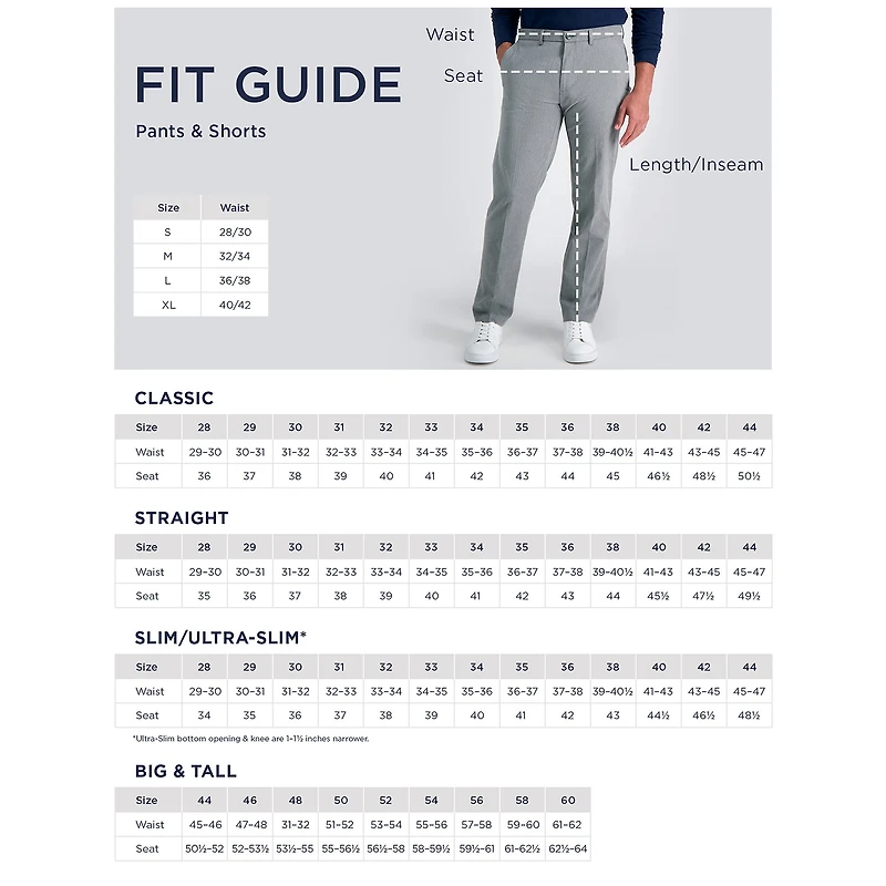Haggar Cool Right Performance Flex Mens Straight Fit Flat Front Pant