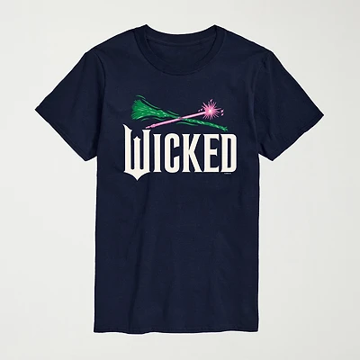 Mens Crew Neck Short Sleeve Regular Fit Wicked Big and Tall Graphic T-Shirt