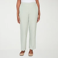 Alfred Dunner St Augustine Womens Straight Mid Rise Pull-On Pant